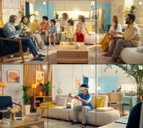 Four TV commercials